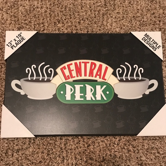 NWT Friends Tv Show Central Perk black Wall Art size 13” x 19” wall sign - Picture 4 of 8